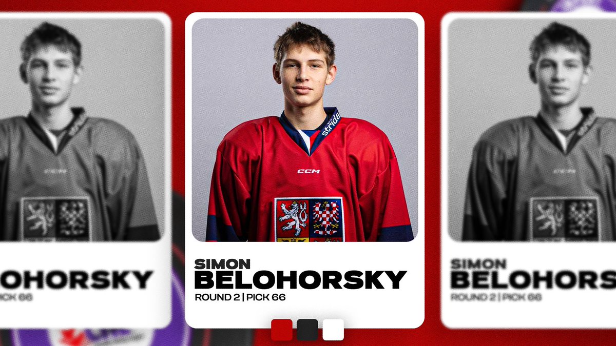 With the 66th overall pick in the 2025 CHL Import Draft, the Guelph Storm are proud to select Simon Belohorsky from the Liberec HV Bili Jr. B 

Welcome to Storm City, Simon!