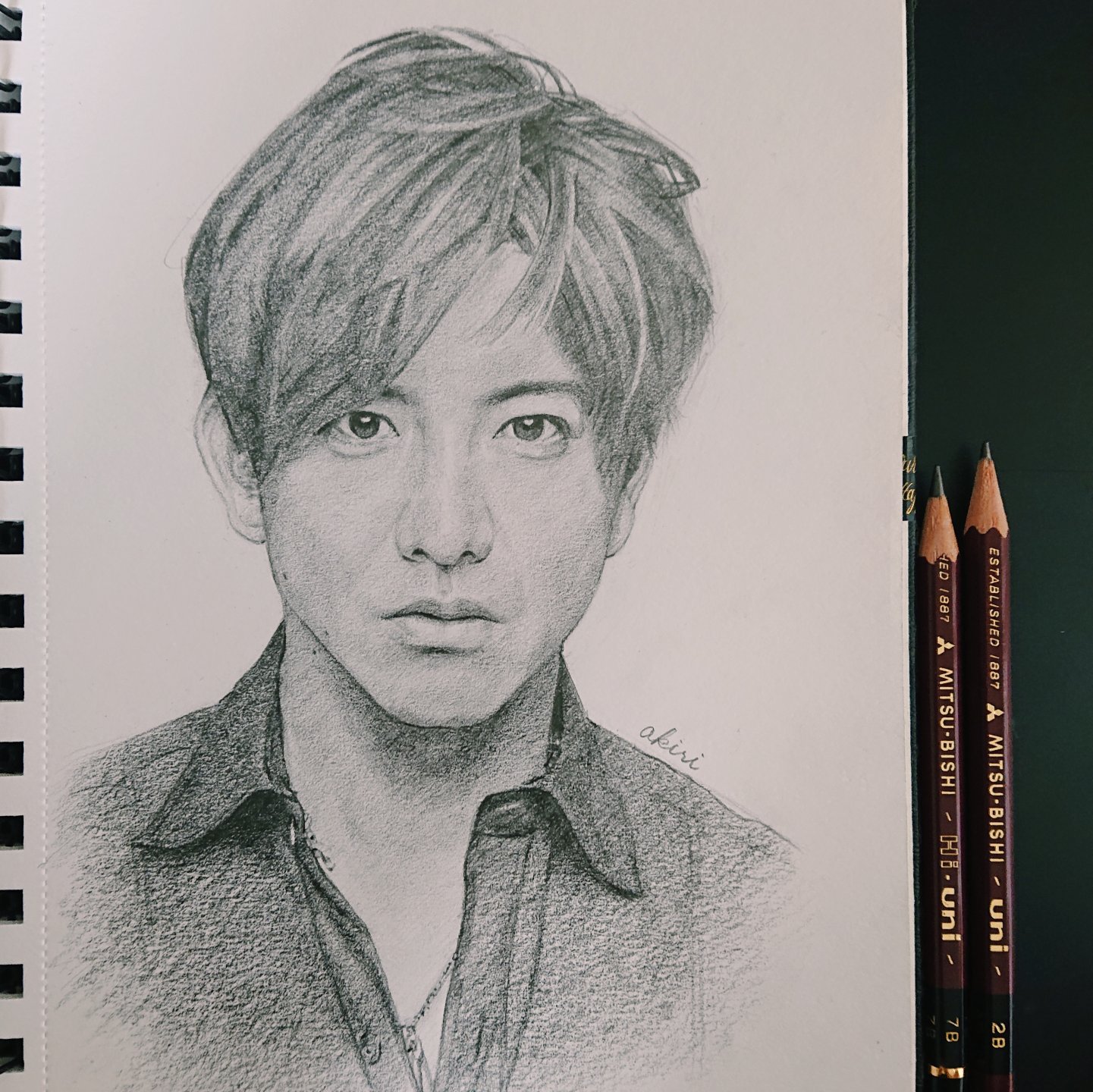 〔 原画 〕 現代画 人物画 水彩画 鉛筆画 No.001 Eng sub] How to Draw a portrait with a pencil | Step by Step