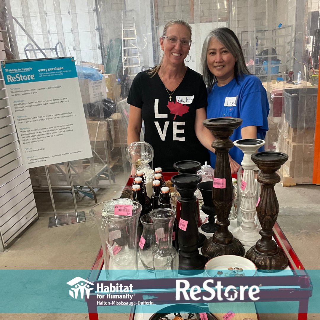 HabitatHMD's tweet image. Thank you to the incredible @Whirlpool_CA team for their team day at our Habitat for Humanity HMD ReStore! They rolled up their sleeves to build TV stands, merchandise our shelves, and sort clothing — all to help beautify the store and support our mission.
#HabitatHMD #ReStore