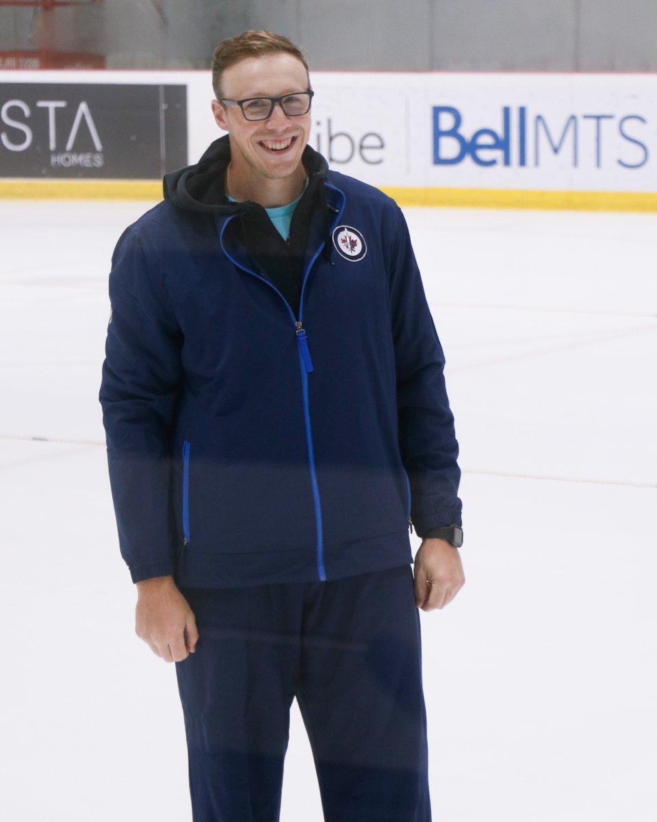 We spy a familiar face helping out at <a href="/nhljets/">Winnipeg Jets</a> Development Camp! Go Mark! 💪