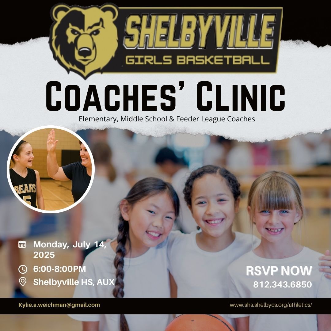 Interested in coaching in our feeder league program? Attend our upcoming coaches clinic. <a href="/ShelbyvilleGbb/">Shelbyville Girls Basketball</a>