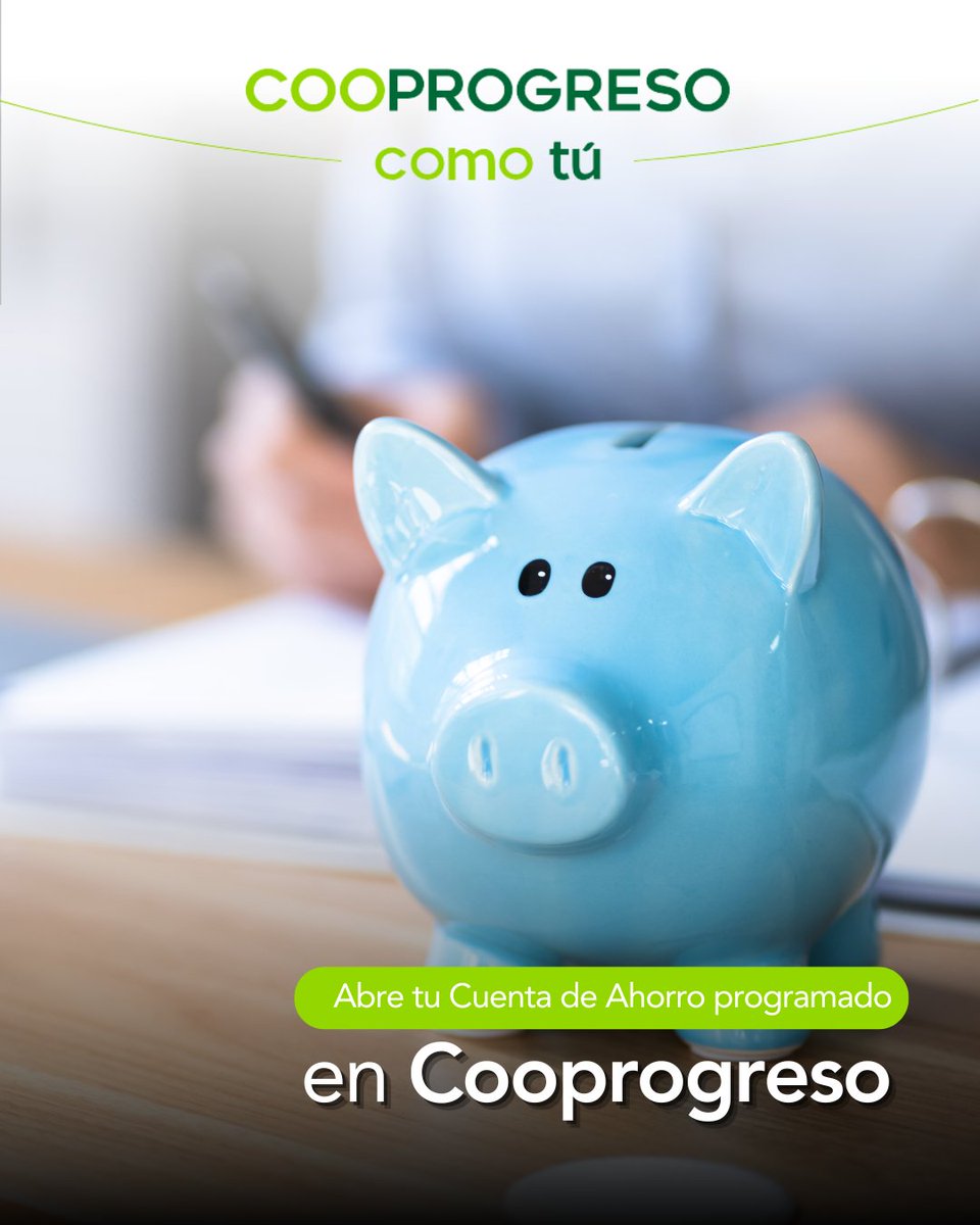 Con el Ahorro Programado de Cooprogreso puedes planificar tus metas, estudios, viajes o lo que tanto anhelas.
✔ Define tu monto y plazo
✔ Ahorra automáticamente
✔ Recibe intereses
Empieza hoy y alcanza tus metas. Ingresa a: cloud.cooprogreso.fin.ec/Onboarding/

#Cooprogreso #ComoTú