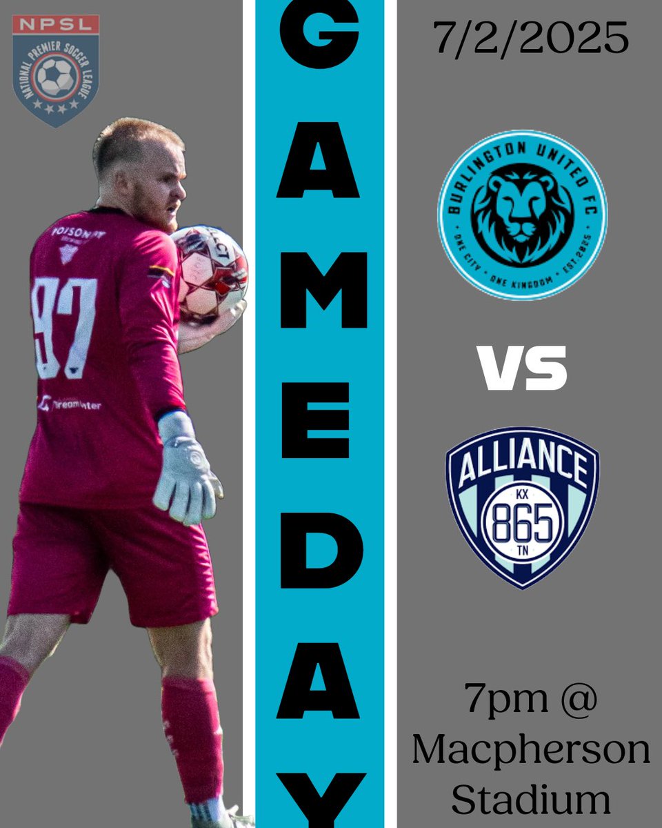 IT’S GAMEDAY‼️

We will be on home turf for the last time this season TONIGHT, 7pm @ Macpherson Stadium! <a href="/NPSLSoccer/">National Premier Soccer League (NPSL)</a> #bufc #npsl