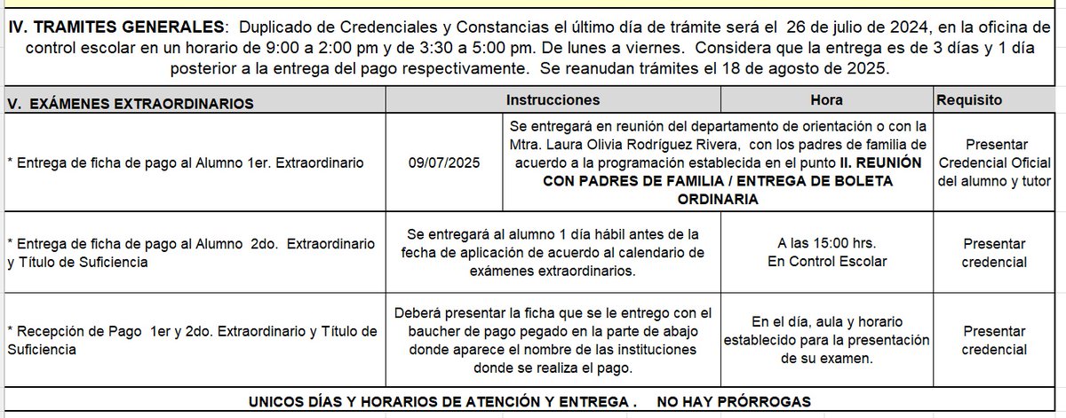 Calendario de entrega de boletas y actividades intersemestrales favor de leer a detalle. Recuerda hacer tus trámites en tiempo y forma NO HAY PRORROGAS.