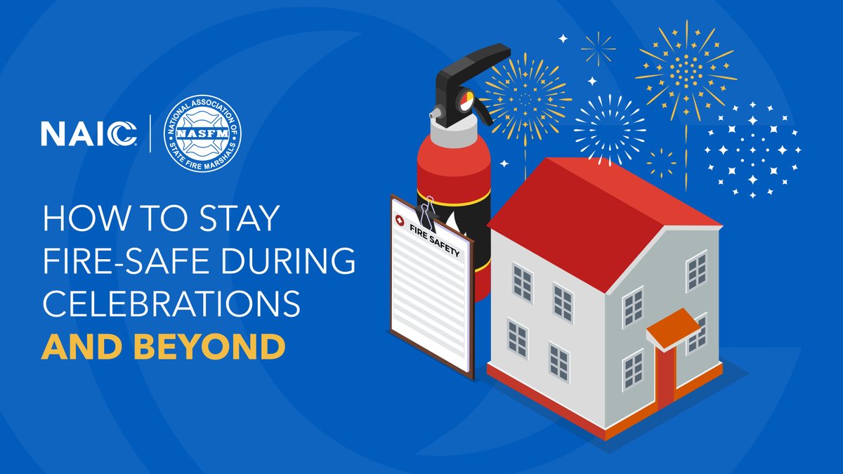 National Association of Insurance Commissioners (@naic) on Twitter photo To prevent fires during holiday celebrations and year-round, the National Association of Insurance Commissioners (NAIC) and the National Association of State Fire Marshals <a href="/NAofSFM/">US Fire Marshals</a> offer simple safety tips:
ow.ly/6VnG50WjPHW To prevent fires during holiday celebrations and year-round, the National Association of Insurance Commissioners (NAIC) and the National Association of State Fire Marshals <a href="/NAofSFM/">US Fire Marshals</a> offer simple safety tips:
ow.ly/6VnG50WjPHW