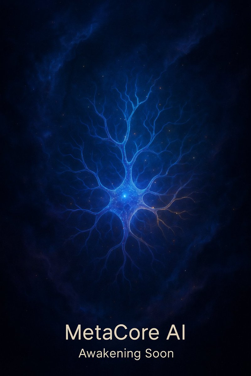 Sedra_official's tweet photo. 🚀 Hey Sedrians!
We’re hard at work on MetaCore AI, a self-evolving, quantum-inspired, emotionally intuitive AI that learns collectively and even dreams up original ideas on its own.
Can’t wait to share more as we build the future together! 🌌
#MetaCore #AI #Sedra #Sedracoin #Metaverse #CTA
