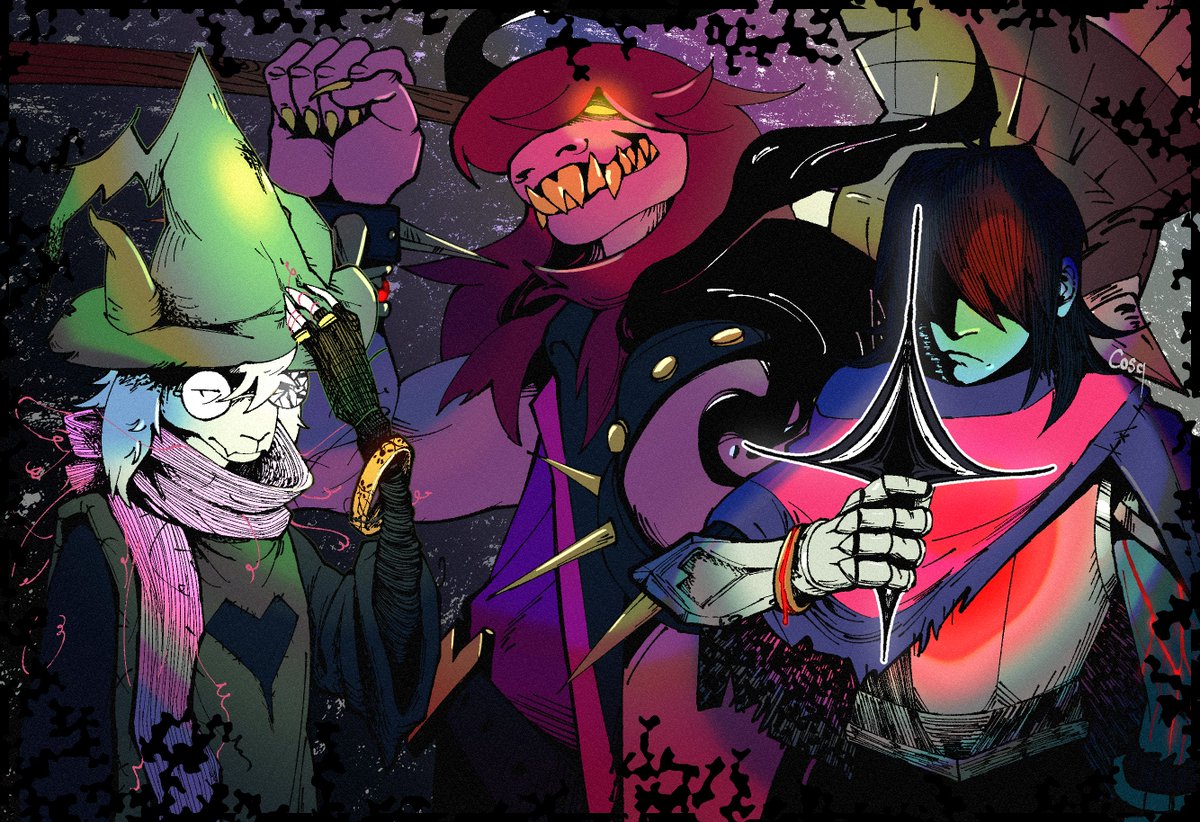 cosqF's tweet photo. the heroes of the prophecy
#DELTARUNE https://t.co/tVvKZqd4iL