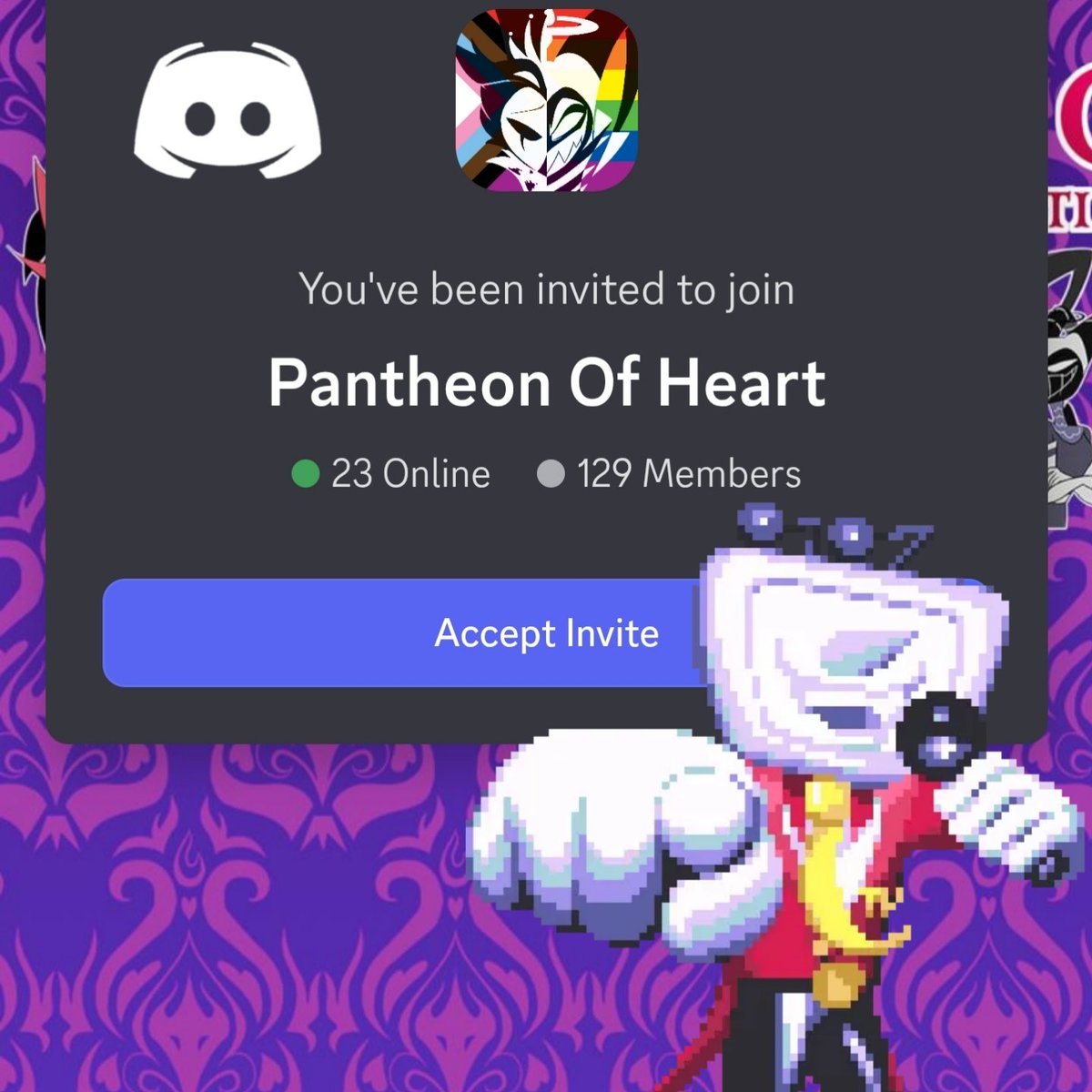 PantheonOfHeart's tweet image. discord.gg/jaN4tnZbC6
Join the discord and come hang out! Must be 18+
#Hazbinhotel #HelluvaBoss #Undertale #Deltarune #Fandub #discord #server #discordserver #va #voiceactor