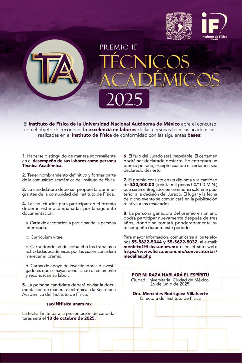 Todo está listo para nuestro Premio de Técnicos Académicos 🥳