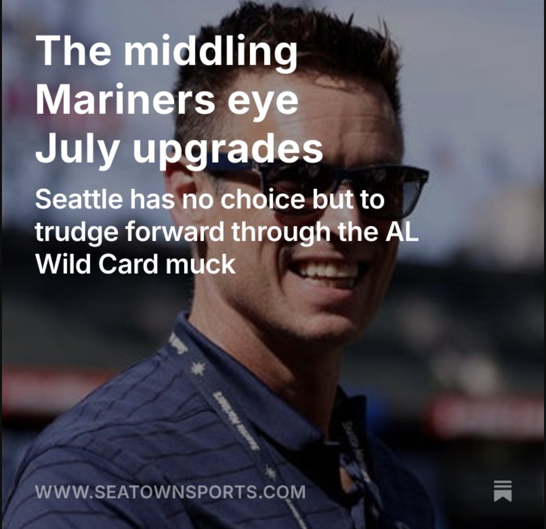 MarinerMuse's tweet image. Facing the backdrop of an unlikely division title, an extremely soft wild card, and questions about what their budget looks like in the wake of the Leody Taveras debacle, the Mariners must navigate the trade deadline.

My latest for SeaTown Sports: