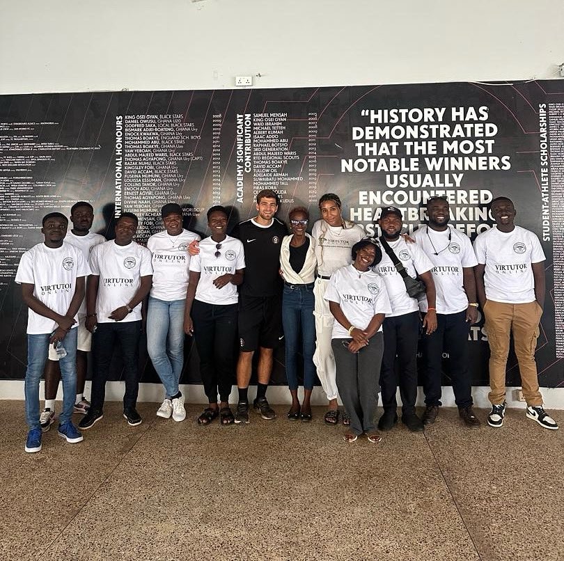 virtutoronline's tweet photo. 📍Over the weekend, our Virtutor Online team had the incredible opportunity to visit the prestigious @right2dream 🇬🇭⚽📚

Big thanks to the team at @right2dream for hosting us. This is only the beginning of what we hope will be a long and impactful partnership. 🌟✨ https://t.co/5n9iyRiyHa