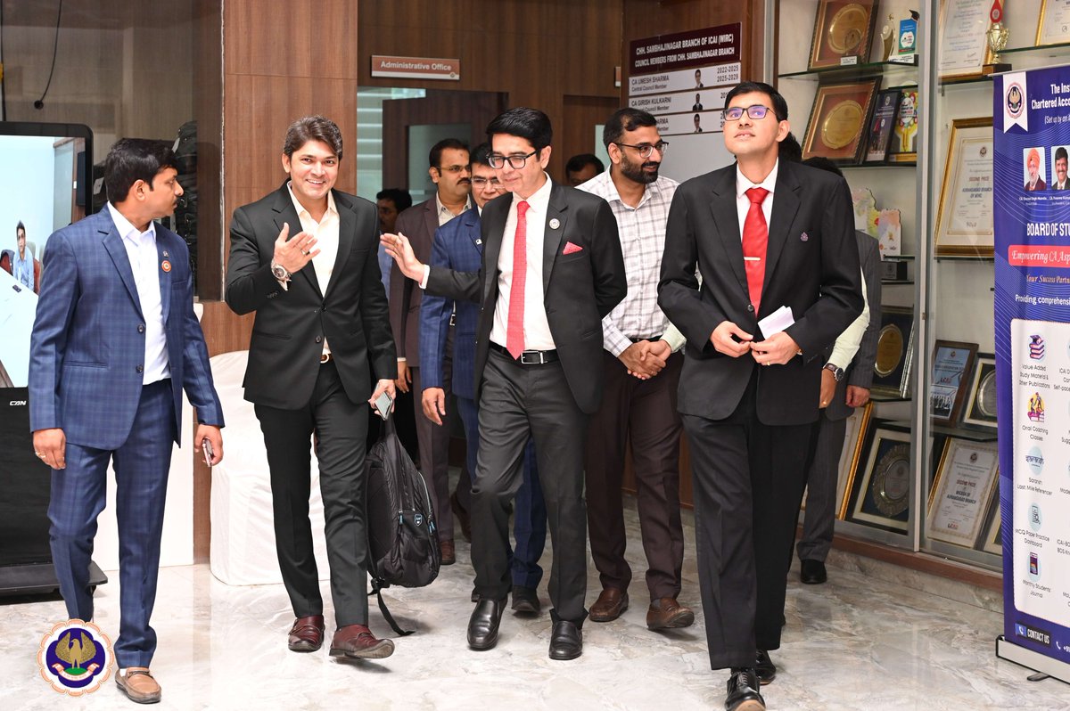 MonarchGST's tweet photo. GST NATIONAL TAX CONFERENCE at CHHATRAPATI SAMBHAJINAGAR (AURANGABAD)

MONARCH BHATT was invited as a SPEAKER on the subject of GST ISSUES - REAL ESTATES &amp; OTHER SERVICES 

Began with discussion with @FCAUmeshSharma Ji Shri Pradip Gurumurthy, Comm of CGST Aurangabad
#GST #ICAI https://t.co/S9xsOphRYL