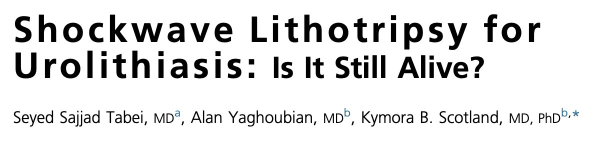 Shockwave Lithotripsy #SWL holds lasting value in #Urology. OPTIMIZING, not abandoning SWL, matters. Are we underestimating its value for our patients, especially where options are limited and resources constrained? Let's discuss experiences from Brazil and beyond. #urosome