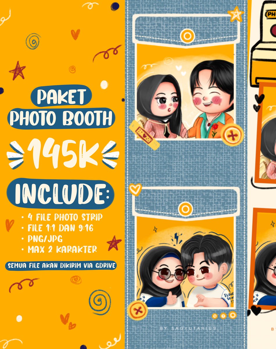 sagyutarius's tweet image. Paket Photo booth superr lucu, bisa 1 frame bareng bias mu yang ganteng itu
📌CUMA 145k
bebas pilih 4 Frame Gratiss
(File Only) Order via DM🧡💛
🗣️”kak aku mau framenya aja bisa? tapi pake foto biasa”
BISAAAA, boleh banget
📌Frame only 25k/2 Frame
#opencommission #zonauang