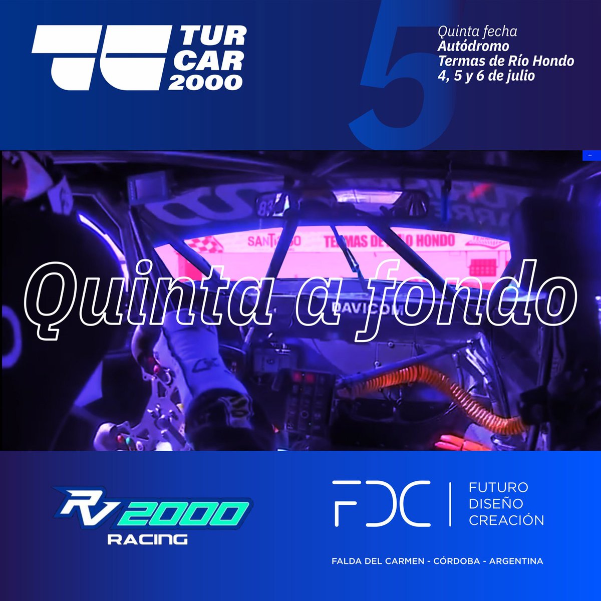 Estamos listos para una nueva fecha de Turismo Carretera 2000 🏁
Llegamos a Termas de Río Hondo para más acción este 4, 5 y 6 de Julio 🗓