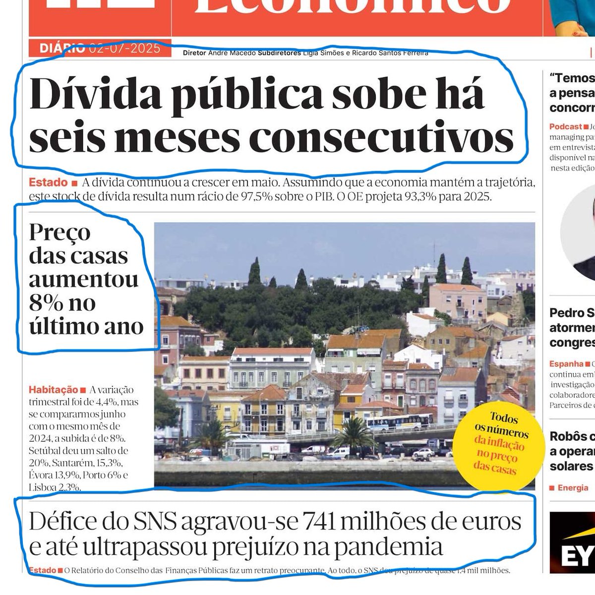 A direita a governar e o país a descambar!