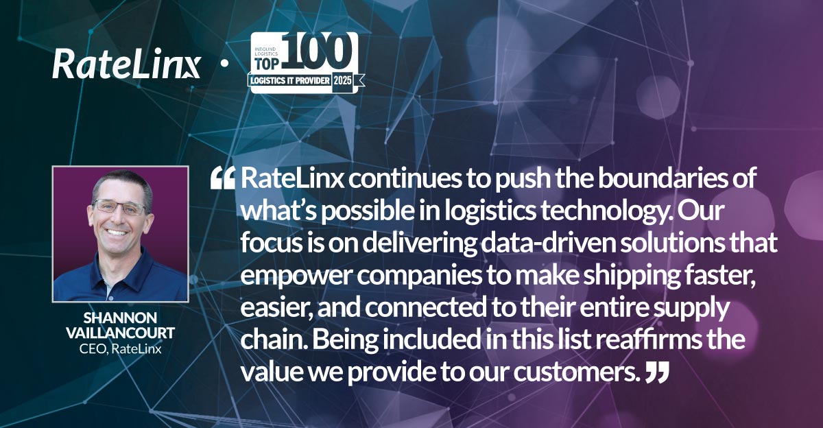 RateLinx (@ratelinx) on Twitter photo We're proud to see RateLinx named a 2025 Top 100 Logistics IT Providers by Inbound Logistics (<a href="/ILMagazine/">Inbound Logistics</a>).
We're building smarter, faster, more connected supply chains—and it’s making a real impact.
🔗 Learn more by reading the full press release: zurl.co/yXfqZ We're proud to see RateLinx named a 2025 Top 100 Logistics IT Providers by Inbound Logistics (<a href="/ILMagazine/">Inbound Logistics</a>).
We're building smarter, faster, more connected supply chains—and it’s making a real impact.
🔗 Learn more by reading the full press release: zurl.co/yXfqZ