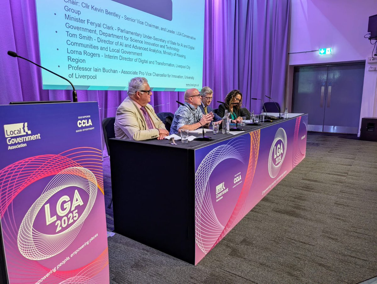 #LGAConf25 Advances in Artificial Intelligence are changing the way we see the world and at #LiverpoolCityRegion we’re committed to using AI for good.

#AIforGood #DigitalInclusion