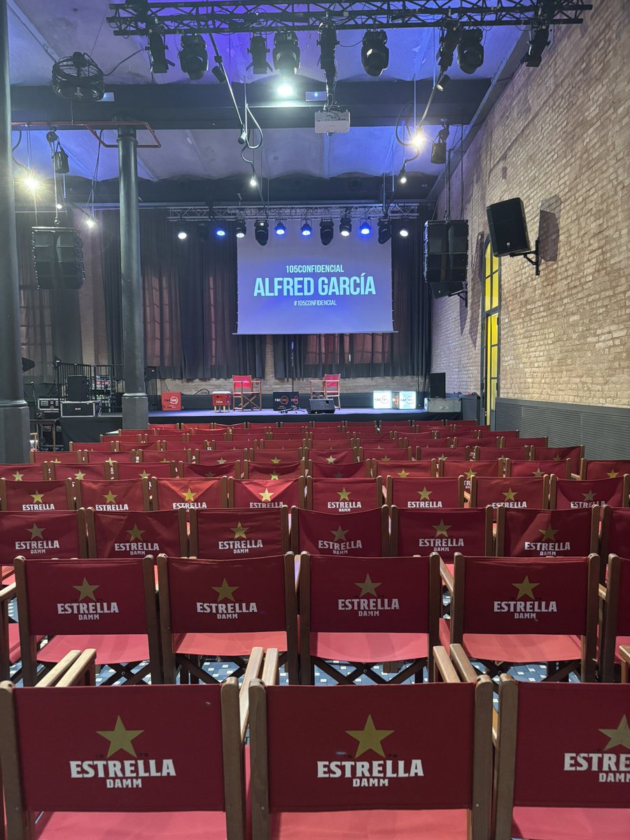 RAC105 (@rac105) on Twitter photo 💥 Tot preparat per viure el ‘105 CONFIDENCIAL’ més íntim amb <a href="/alfredgarcia/">alfredgarcia</a> des de l’Antiga Fàbrica <a href="/EstrellaDammCat/">Estrella Damm Cat</a> 💥 Avui, a les 19:00h! 🎵 💥 Tot preparat per viure el ‘105 CONFIDENCIAL’ més íntim amb <a href="/alfredgarcia/">alfredgarcia</a> des de l’Antiga Fàbrica <a href="/EstrellaDammCat/">Estrella Damm Cat</a> 💥 Avui, a les 19:00h! 🎵