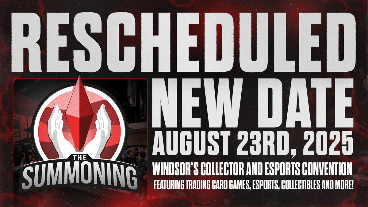Due to community feedback, we will be rescheduling The Summoning to August 23rd.

An extra month for everyone to plan ahead and prepare. We'll see you in August! 🔮
