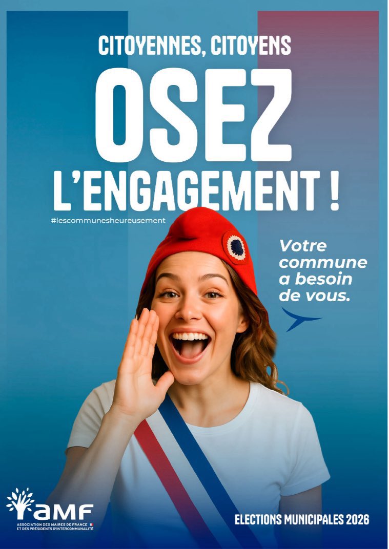 AMF 53 (@amf_53) on Twitter photo 🔴 🇫🇷 Lancement ce jour par l’<a href="/l_amf/">AMF | Association des maires de France</a> de la campagne de communication « Osez l’engagement ! » <a href="/davidlisnard/">David Lisnard</a>
<a href="/PresidentAmf/">Président de L’AMF</a> a rappelé à cette occasion que « L’avenir de la France passe par la dynamique locale, synonyme de proximité et de responsabilité. Donc de liberté. » 🔴 🇫🇷 Lancement ce jour par l’<a href="/l_amf/">AMF | Association des maires de France</a> de la campagne de communication « Osez l’engagement ! » <a href="/davidlisnard/">David Lisnard</a>
<a href="/PresidentAmf/">Président de L’AMF</a> a rappelé à cette occasion que « L’avenir de la France passe par la dynamique locale, synonyme de proximité et de responsabilité. Donc de liberté. »