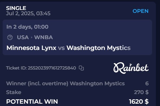 Taking the Mystics to pull off a BIG upset on Thursday 🔥