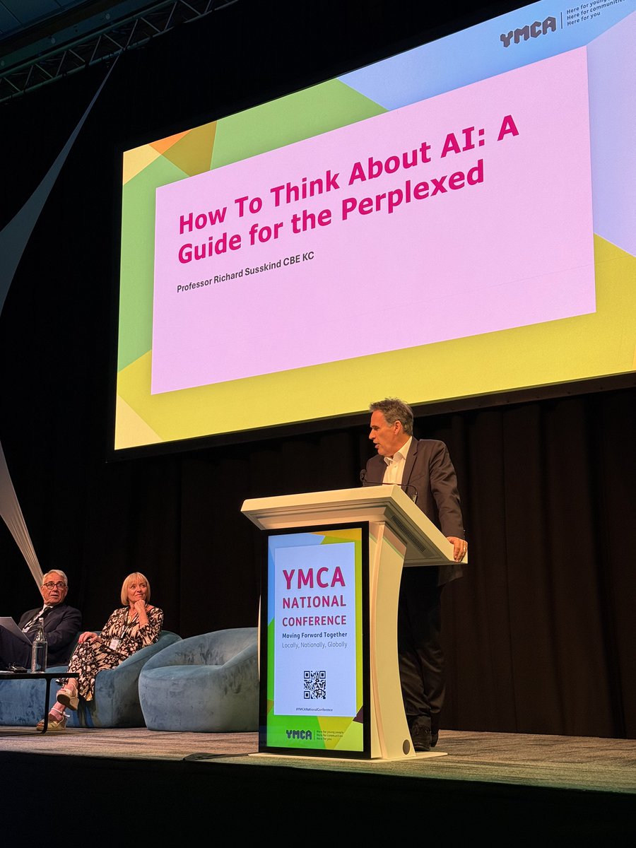 How do we prepare for a world where AI can do the things we used to call “human”?

@RichardSusskind closed #YMCANationalConference with a sharp, inspiring address on AI, ethics and leadership.

👩‍💻: The challenge isn’t what AI can do. It’s what we should let it do.

#YMCA #AI