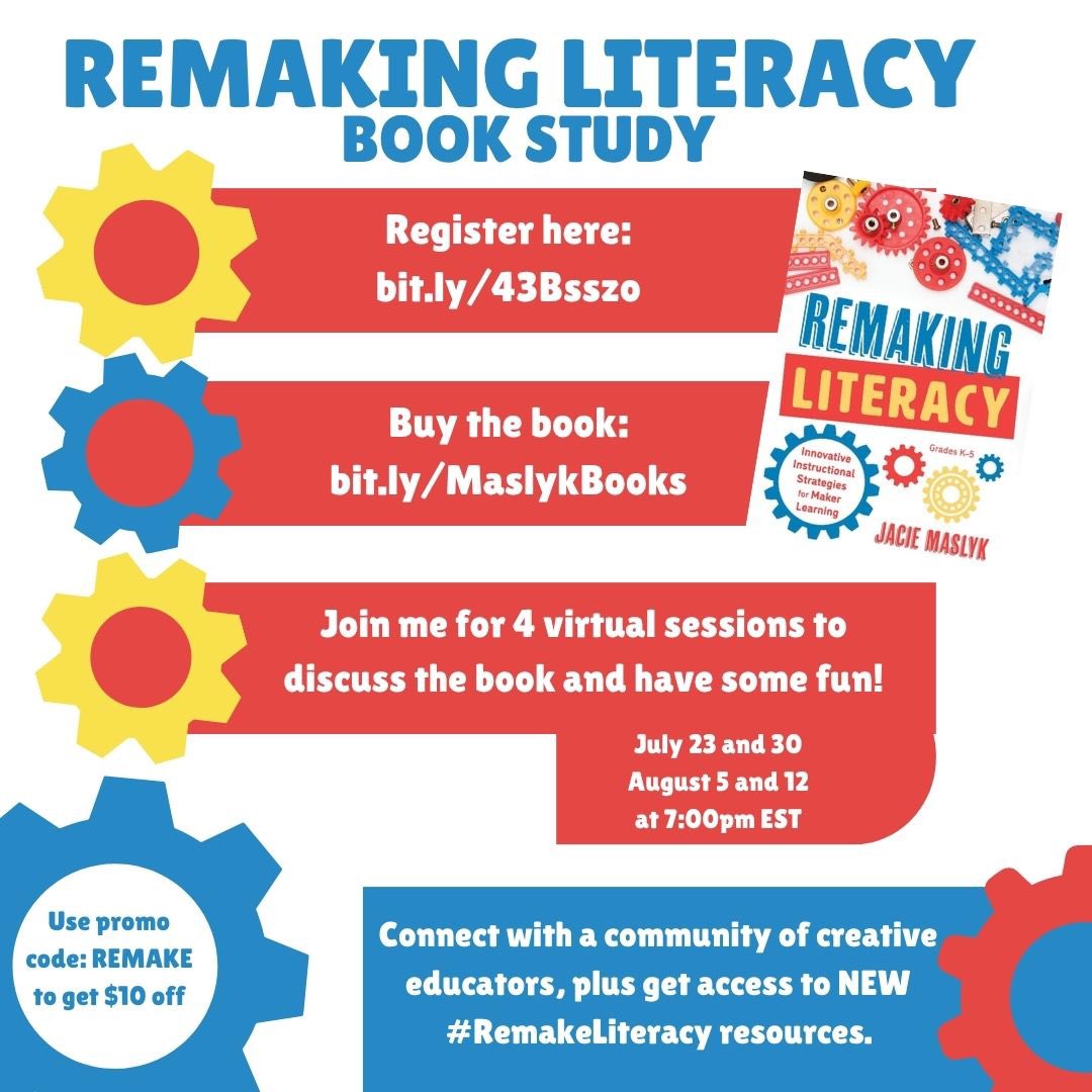 Interested in a summer book study? Join us to explore ways to #RemakeLiteracy! #ISTE #ISTELive25 #ISTELive