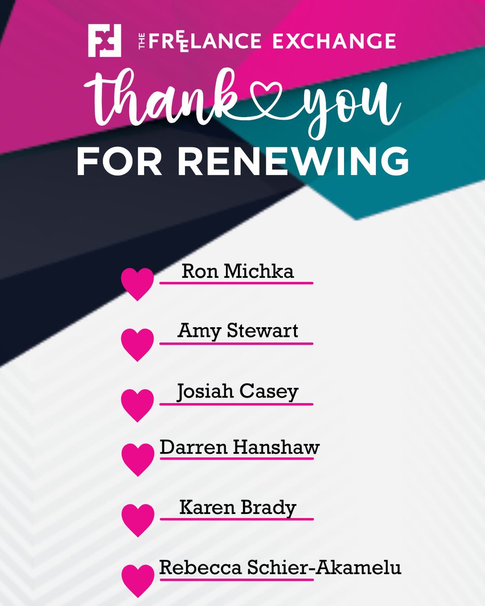 🎉 A Big Ol’ THANK YOU to Our Renewing Members! 🎉

We see you. We appreciate you. And we’re so glad you’re sticking around for another year of community, connection, and collaboration. 💕

Here’s to another year of freelance awesomeness. 💥

#FXofKC