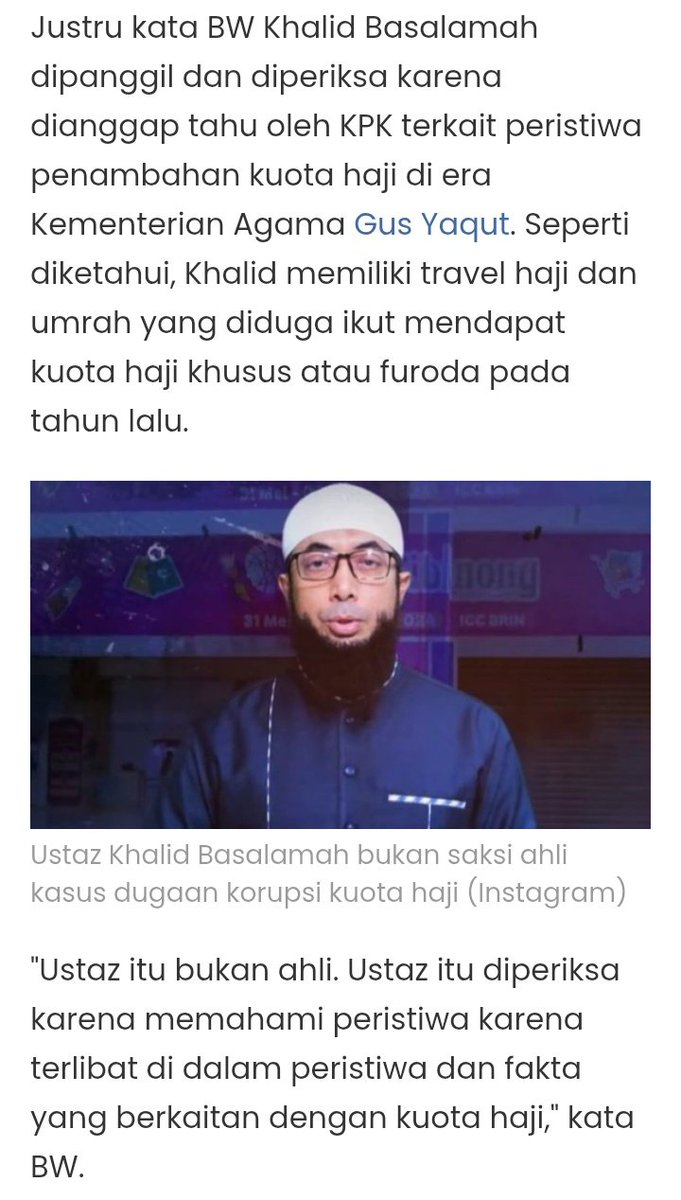 Semakin menarik!
Ternyata Benar diperiksa bukan dimintai keterangan ala Wahabi yg kebakaran jenggot, apalagi  dibilang saksi ahli!
Semakin menarik di ikuti kasus yg jerat tokoh liberal ini!
Wahabi vs Liberal
Menarik disimak👍