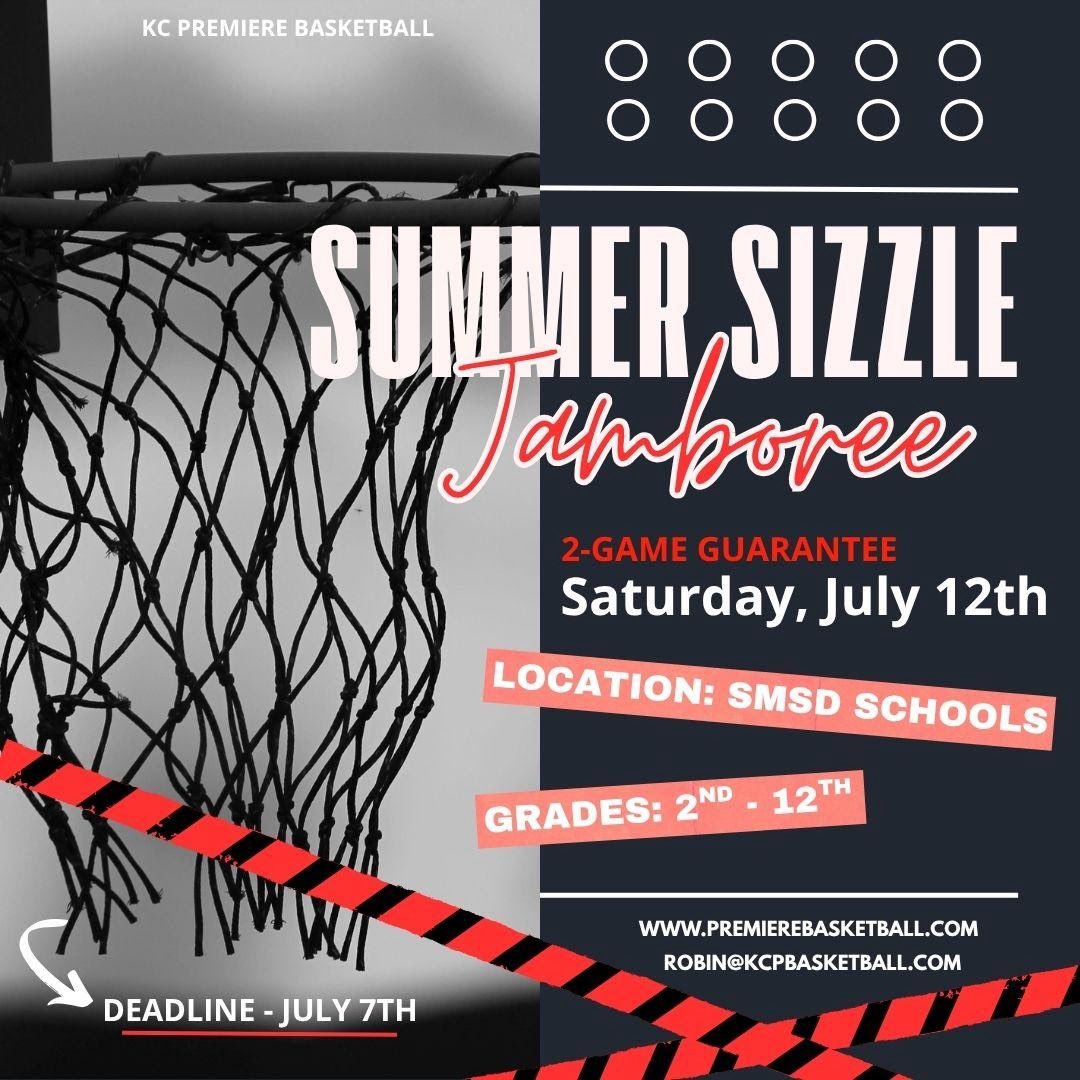 ‼️Sugn up now for the KCP/MAYB Summer Sizzle Jamboree on Saturday, July 12th! 

$125 for 2GG. Spots will fill up fast…so don’t miss out!

Registration Link:
kcpremierebasketball.leagueapps.com/tournaments