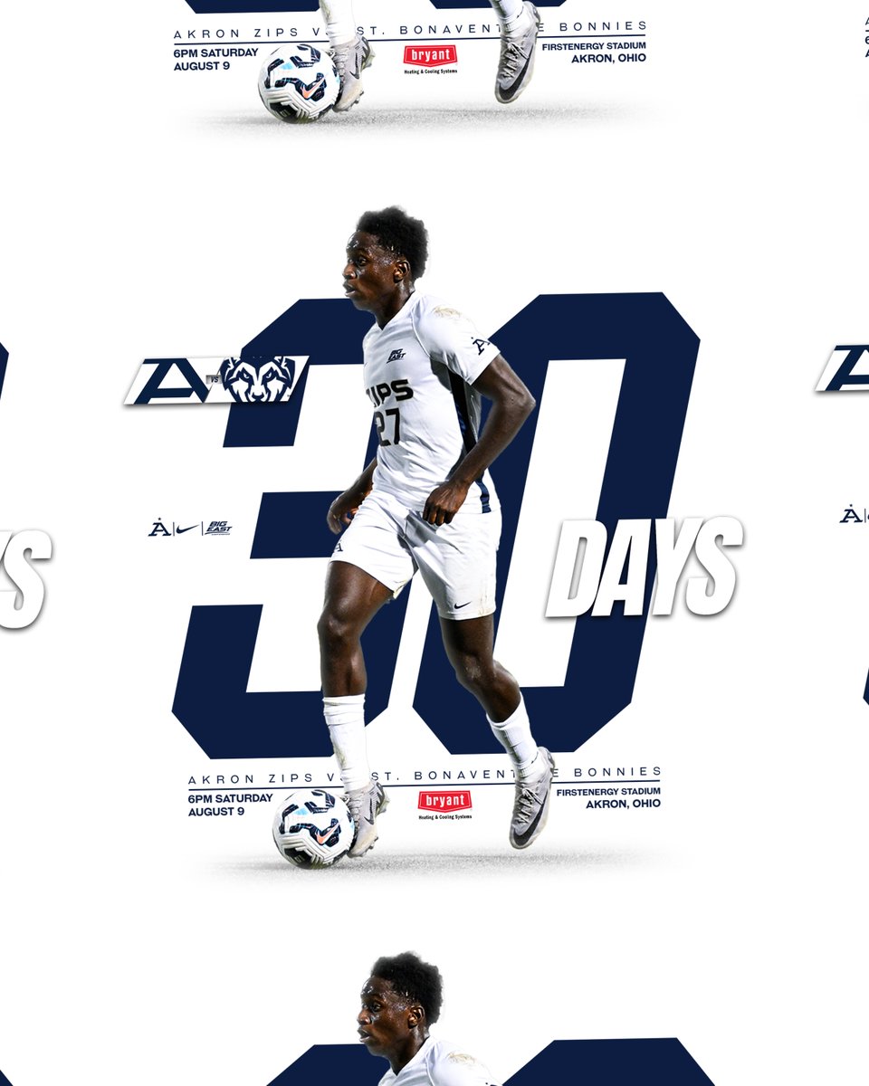 Akron Zips M Soccer (@zipsmsoc) on Twitter photo We're 30 days away from hitting the FirstEnergy Stadium pitch for the 1st time in 2025 hosting <a href="/BonniesMSoccer/">Bonnies Menβs Soccer</a> in an exhibition on Aug. 9 (6 pm)
#GoZips | #MakeTheClimb | <a href="/ZipsMSoc/">Akron Zips M Soccer</a> π¦
ποΈ Buy <a href="/ZipsMSoc/">Akron Zips M Soccer</a> Season Tickets (Single-game ποΈ on sale Aug. 1) π tinyurl.com/2dz5gqyl We're 30 days away from hitting the FirstEnergy Stadium pitch for the 1st time in 2025 hosting <a href="/BonniesMSoccer/">Bonnies Menβs Soccer</a> in an exhibition on Aug. 9 (6 pm)
#GoZips | #MakeTheClimb | <a href="/ZipsMSoc/">Akron Zips M Soccer</a> π¦
ποΈ Buy <a href="/ZipsMSoc/">Akron Zips M Soccer</a> Season Tickets (Single-game ποΈ on sale Aug. 1) π tinyurl.com/2dz5gqyl