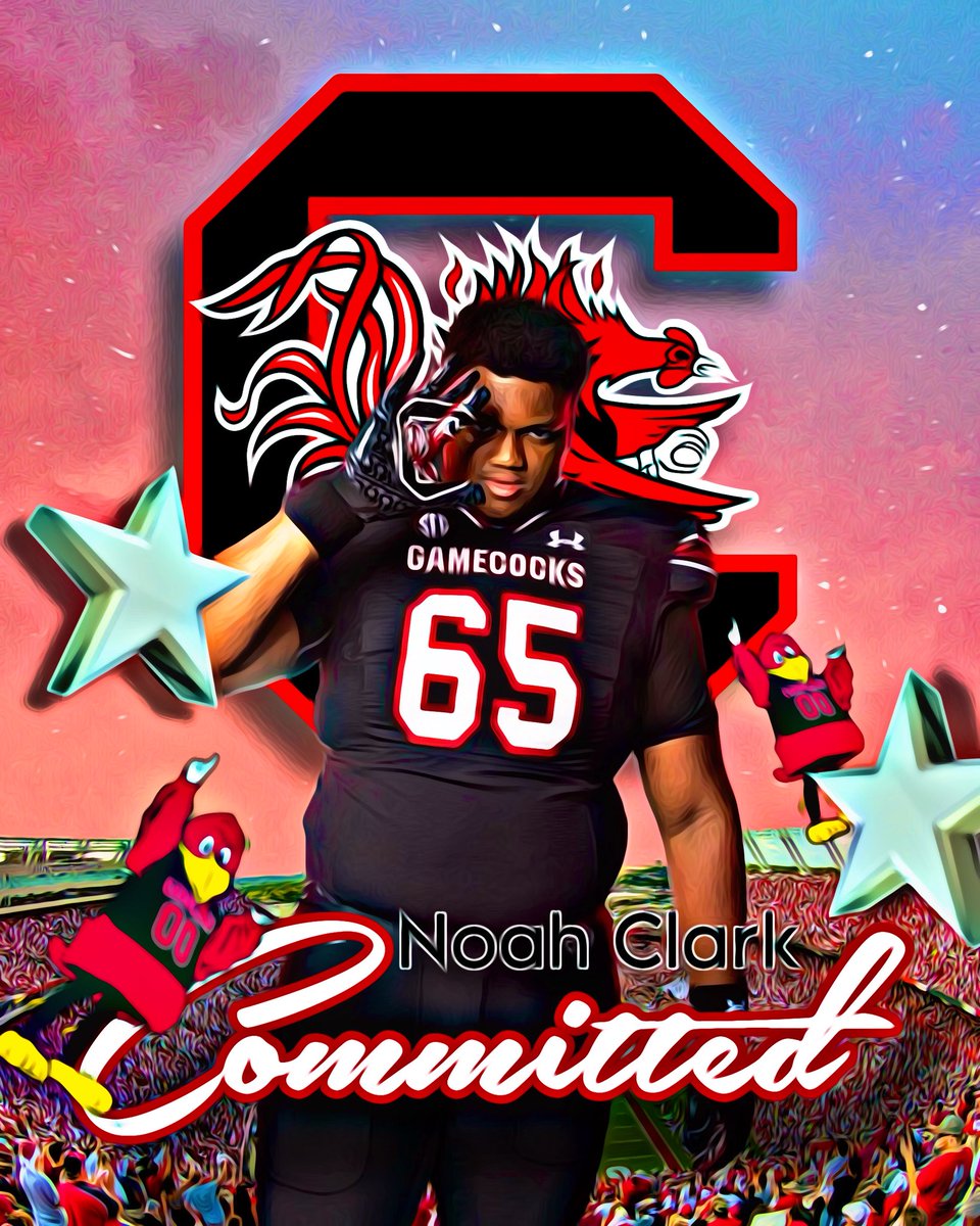 The Carolina Faithful (@cockyfaithful2) on Twitter photo BREAKING : 4 ⭐️ DL Noah Clark has committed to the Gamecocks!
<a href="/NoahClark_90/">Noah Clark (‘26)</a> | <a href="/GamecockFB/">South Carolina Football</a> BREAKING : 4 ⭐️ DL Noah Clark has committed to the Gamecocks!
<a href="/NoahClark_90/">Noah Clark (‘26)</a> | <a href="/GamecockFB/">South Carolina Football</a>