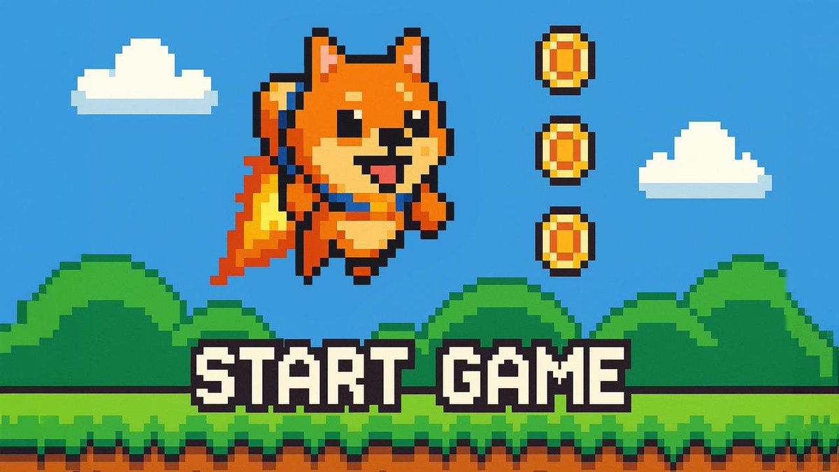 Choose a player and start the game! 

Don't forget to TAP &amp; FLAP pups 🐶

Boast about your Flappy Doge best score 👇

t.me/BabyDogePAWS_B…
