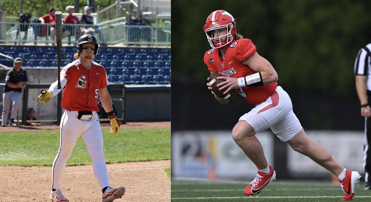 Brady Shannon left UCF baseball behind, returned home to Youngstown and chased a childhood dream of playing both Division I football and baseball.

Now, with the Penguins, the “Greek God” is living it.

More on Shannon’s journey: stompersbaseball.com/news/2025/7/1/…