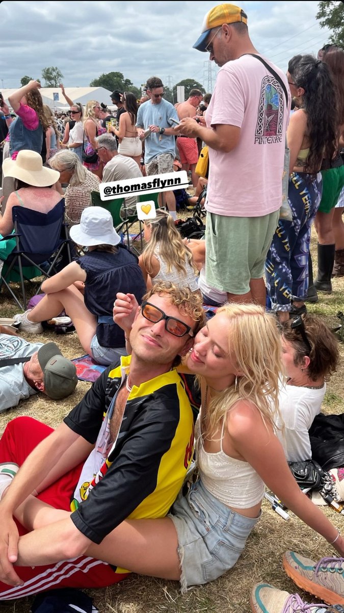 Pip and Bea at Glastonbury ✌🏻
