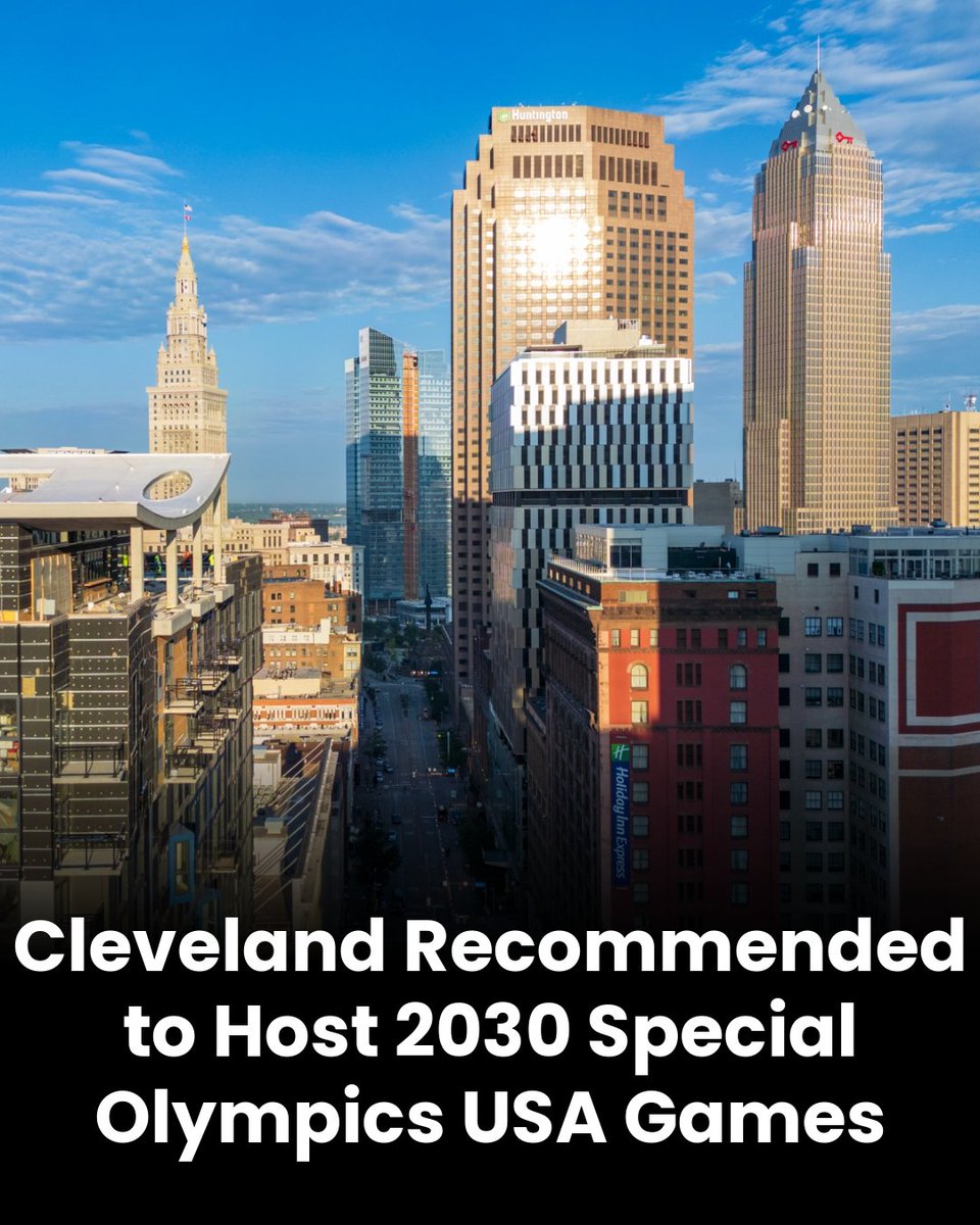 Greater Cleveland Partnership (@greatercle) on Twitter photo Big News: Cleveland has been recommended by the Special Olympics USA Games site selection committee to host the 2030 Games. 🏅
🔗 Learn More: wkyc.com/article/news/l…
#GreaterCLE #AllIn <a href="/CLESports/">Greater Cleveland Sports Commission</a> <a href="/TheCLE/">Destination Cleveland</a> <a href="/SpecialOlympics/">Special Olympics</a> Big News: Cleveland has been recommended by the Special Olympics USA Games site selection committee to host the 2030 Games. 🏅
🔗 Learn More: wkyc.com/article/news/l…
#GreaterCLE #AllIn <a href="/CLESports/">Greater Cleveland Sports Commission</a> <a href="/TheCLE/">Destination Cleveland</a> <a href="/SpecialOlympics/">Special Olympics</a>