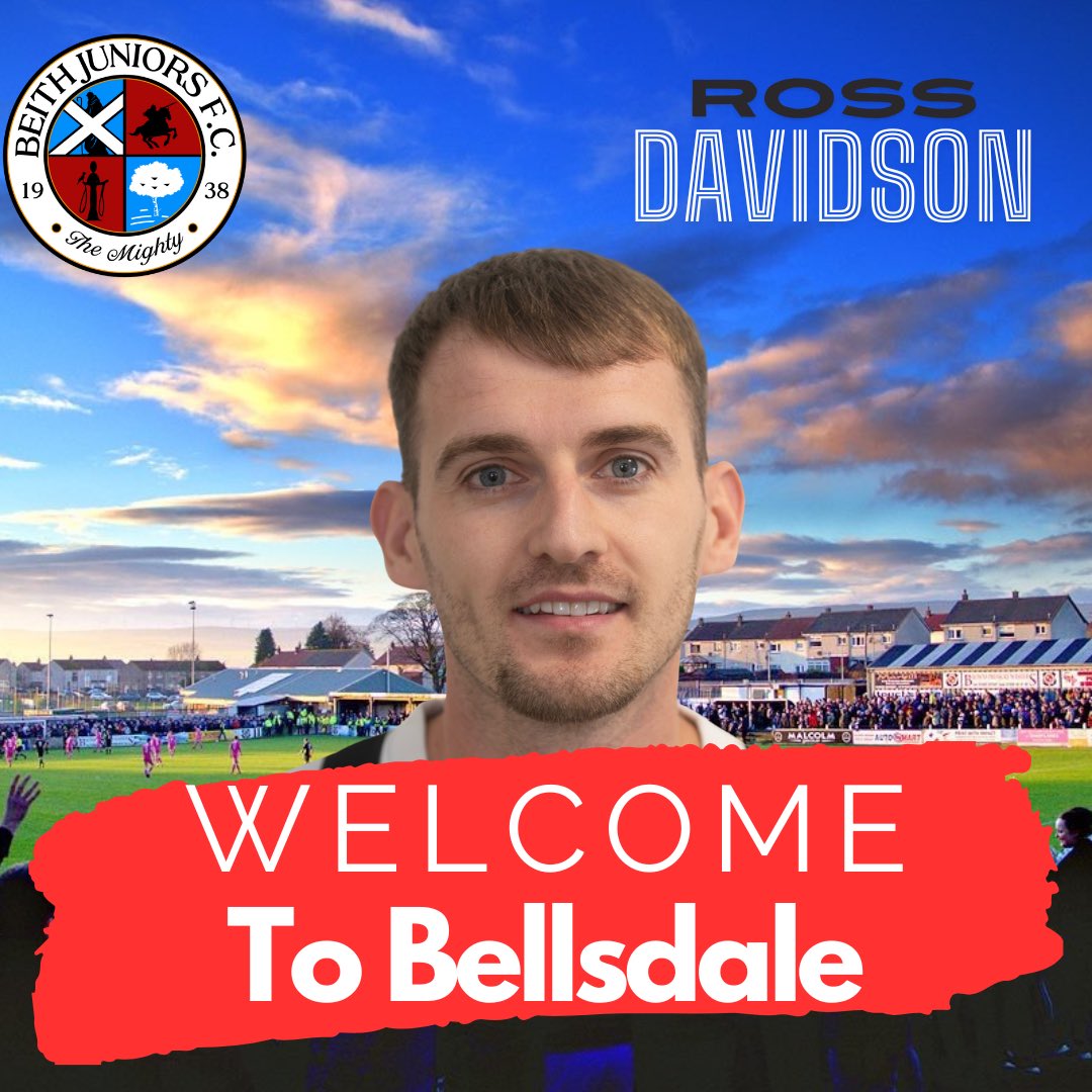 BeithJuniorsFC's tweet photo. WHY HAVE ONE ROSS WHEN YOU CAN HAVE 2️⃣❓️

Beith Juniors are delighted to announce the signing of midfielder Ross Davidson following the expiration of his Contract at Stirling Albion 🫱🏻‍🫲🏼📃🖊

Starting his career at Kilmarnock where he made First Team Appearances in the https://t.co/Cq4m1BJDj3