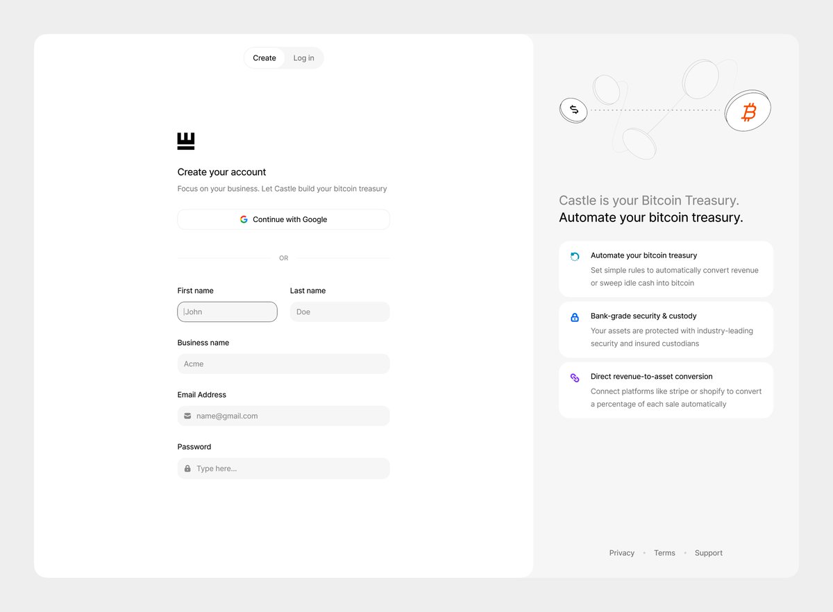create account