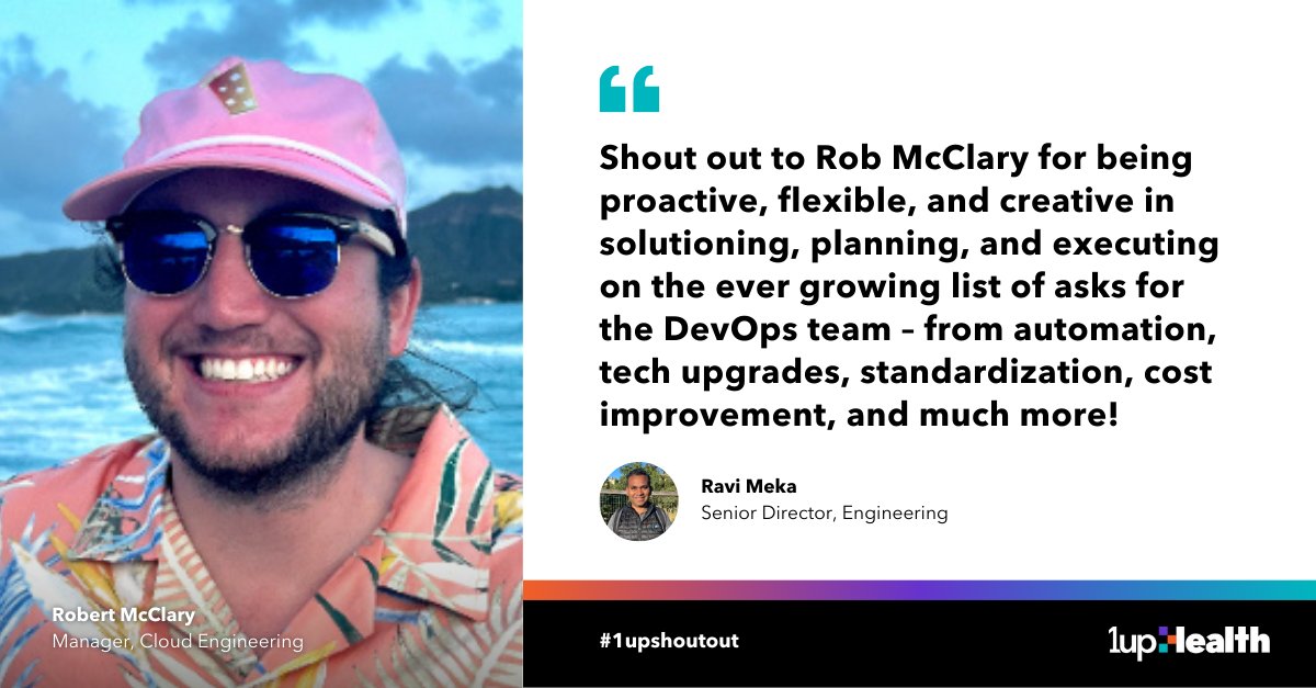 At 1upHealth, we’re cultivating a workplace where everyone can feel respected, safe, valued, and empowered. 

Each day, we share our appreciation for one another through shoutouts on Slack. 

Here's a recent shoutout we love. 🫶 

#shoutout #thankyou #appreciation