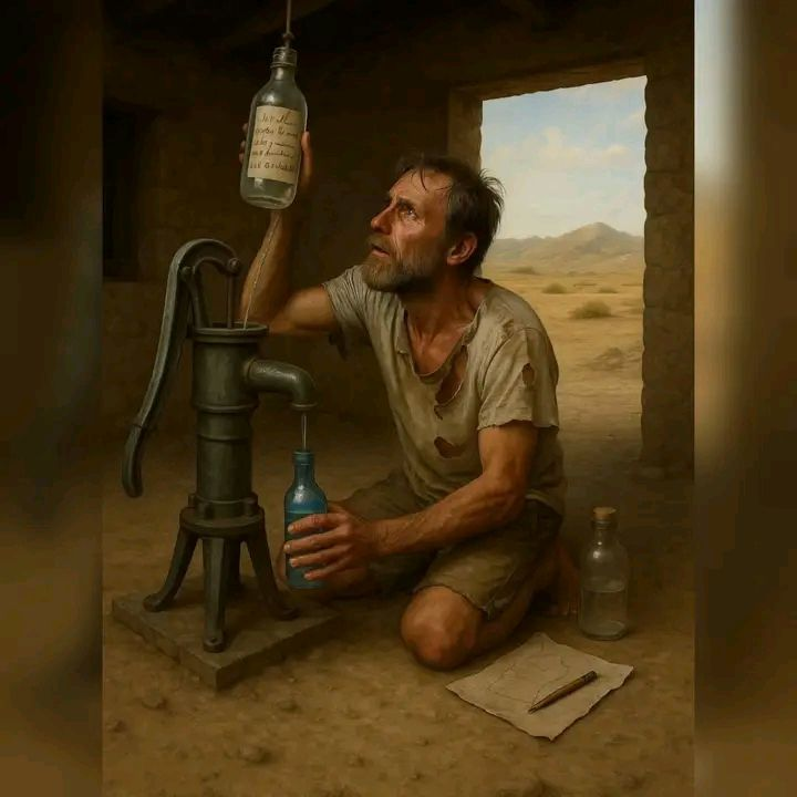 TC_TOPRAK_'s tweet photo. Bir gün, bir adam çölde kayboldu.
Yanına aldığı azıcık yiyecek ve su çoktan tükenmişti. İki gündür bir damla su bile bulamadan umutsuzca dolaşıyordu.
Biliyordu ki, çok yakında su bulamazsa, birkaç saat içinde hayatı sona erecekti.
Ama içinde hâlâ küçük bir umut kıvılcımı yanıyordu. Bu yüzden aramaya devam etti. Vazgeçmedi.
Belki bir yerde su bulabilirim diye düşünüyordu.
Tam o sırada, uzakta bir kulübe gördü.
Önce bunun bir serap olduğuna inandı. Zaten daha önce de çöl, gözünü aldatmıştı…
Ama bu kez inanmaktan başka seçeneği yoktu. Bu, onun son şansıydı.
Kalan son gücünü toplayarak kulübeye doğru yürüdü.
Yaklaştıkça, umudu büyüdü.
Ve nihayet… kulübe gerçekte oradaydı.
Ama yaklaştığında gördü ki, burası yıllardır terk edilmişti.
Yine de içeri girdi. Belki biraz su bulabilirim diyerek…
Ve işte o an, bir el pompası gördü.
İçini yepyeni bir enerji kapladı, koşarak pompanın başına gitti ve su çekmeye başladı.
Ama hiçbir şey çıkmadı. Pompa kupkuruydu, uzun zamandır kullanılmadığı belliydi.
Yıkılmıştı. Yere yığıldı.
Bu sondu, diye düşündü.
Tam o sırada, tavana bağlı bir şişe fark etti.
Zorlukla uzanıp aldı. Tam içecekti ki, şişenin üzerinde bir not olduğunu gördü.
Notta şunlar yazıyordu:
“Bu suyu pompayı çalıştırmak için kullan.
Ve lütfen… sonra şişeyi tekrar doldur — senden sonra gelecek yolcu için.”
Bir anda korkunç bir tereddüt yaşadı.
Bu suyu içip canını mı kurtarmalıydı?
Yoksa tüm umudunu pompanın çalışacağına bağlayıp suyu içine mi dökmeliydi?
Aklından bin bir düşünce geçti.
Ya pompa işe yaramazsa?
Ya yeraltı suyu bitmişse?
Ya bu not doğru değilse?
Ama ya gerçekten çalışırsa ve bol su çıkarsa?
Uzun uzun düşündü.
Ve sonunda, notta yazana güvenmeye karar verdi.
Titreyen elleriyle suyu pompanın içine döktü…
Ve pompalamaya başladı — tek gücü, içindeki umuttu.
Birkaç denemeden sonra…
Su fışkırdı!
Soğuk, temiz, bolca!
Doyasıya içti. Bedeni canlandı, zihni açıldı, yüreği yeniden yaşamla doldu.
Sonra notta yazdığı gibi, şişeyi tekrar doldurdu ve tavana astı.
Tam çıkmak üzereyken, başka bir şişe fark etti — cam bir şişe.
İçinde bir kalem ve bir harita vardı.
Harita, çölden çıkışı gösteriyordu.
Yolu ezberledi, haritayı yerine koydu, mataralarını doldurdu ve yola koyulmak üzere kapıdan çıktı.
Ama birkaç adım sonra durdu.
Geri döndü. Düşündü.
Sonra kalemi aldı ve notun altına şunu yazdı:
“İnan bana… bu pompa çalışıyor.”
📌🌄 Bu hikâye hayattan bahsediyor.
Bize şunu öğretiyor:
Ne kadar zor durumda olursak olalım, umudu asla kaybetmemeliyiz.
Ve bazen hayatta, büyük bir şeye ulaşabilmek için…
en kıymetli olanı feda etmemiz gerekir.
Tıpkı adamın, elindeki son suyu pompa için kullanması gibi.
Bu hikâyede su; bilgi, sevgi, para ya da inanç gibi en değerli şeyleri simgeliyor.
Ve bu şeyleri elde etmek için önce harekete geçmemiz,
vermemiz,
inanmamız gerekiyor.
Tıpkı hayatın pompasına su dökmek gibi.
Çoğu zaman, hayat bize verdiğimizden çok daha fazlasını geri verir.
Ayrıca şunu da hatırlatıyor:
İyilik bulaşıcıdır.
Basit bir not bile bir insanın hayatını kurtarabilir.
Ve o insan da bir başkasına umut olabilir.
Böylece, elden ele, kalpten kalbe,
dünya biraz daha insanca bir yer olabilir.
📌 Eğer bu hikâye sana dokunduysa, kopyalayıp paylaşabilirsin...
Belki umuda ihtiyacı olan birine ulaşır... Teşekkürler 🙏 #Saygılar 🙏💙💦
༄᭄༊ ➽─❥𝐇𝐔𝐙𝐔𝐑𝐋𝐀 ➽ ❥ ツ💓☕️💙