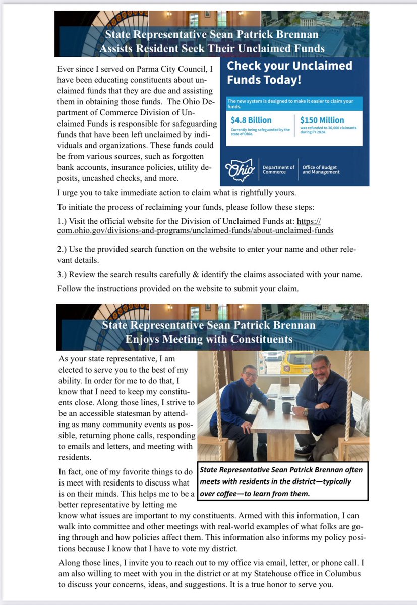 BrennanforOhio's tweet image. Enjoy my July newsletter!
It is an honor to serve you.