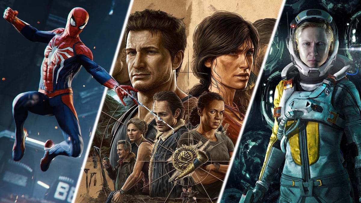 Kotaku's tweet photo. A Bunch Of Big PS5 Games Are On Sale Right Now https://t.co/hMKVxFHvGl https://t.co/NQ9loPVUM7