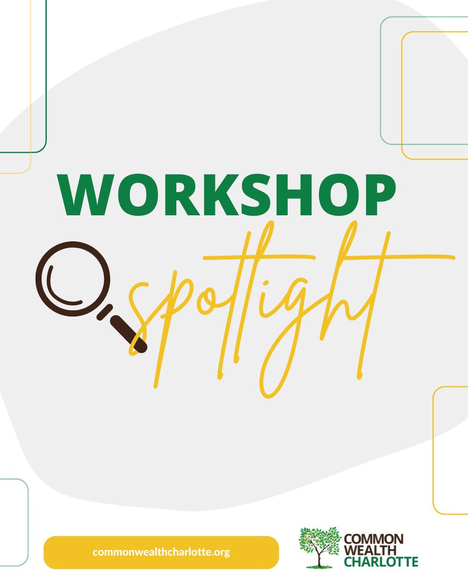 Organizations: Ready to offer real-life financial education to your team or community? CWC’s live and virtual workshops cover budgeting, credit, home buying &amp; more! See how you can bring a workshop to your organization: commonwealthcharlotte.org/workshops