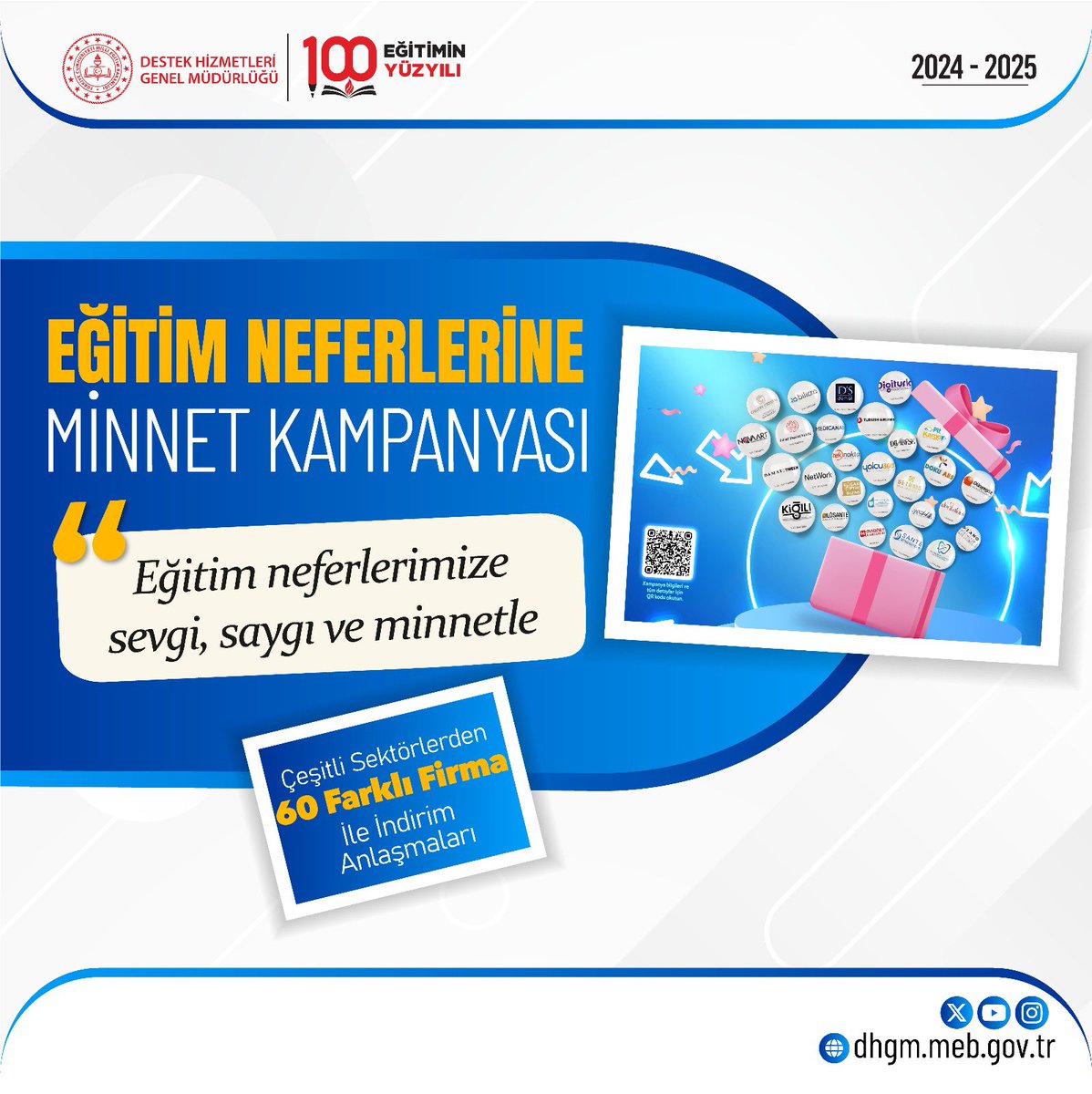 T.C. MEB Destek Hizmetleri Genel Müdürlüğü (@meb_dhgm) on Twitter photo Eğitim camiamızın her bir kıymetli ferdine olan minnetimizin bir ifadesi olarak başlattığımız kampanyamız yeni iş birlikleriyle büyümeye devam ediyor.
<a href="/tcmeb/">Millî Eğitim Bakanlığı</a> <a href="/Yusuf__Tekin/">Yusuf Tekin</a> <a href="/omurfatih/">Ömür Fatih Karakullukçu</a> Eğitim camiamızın her bir kıymetli ferdine olan minnetimizin bir ifadesi olarak başlattığımız kampanyamız yeni iş birlikleriyle büyümeye devam ediyor.
<a href="/tcmeb/">Millî Eğitim Bakanlığı</a> <a href="/Yusuf__Tekin/">Yusuf Tekin</a> <a href="/omurfatih/">Ömür Fatih Karakullukçu</a>