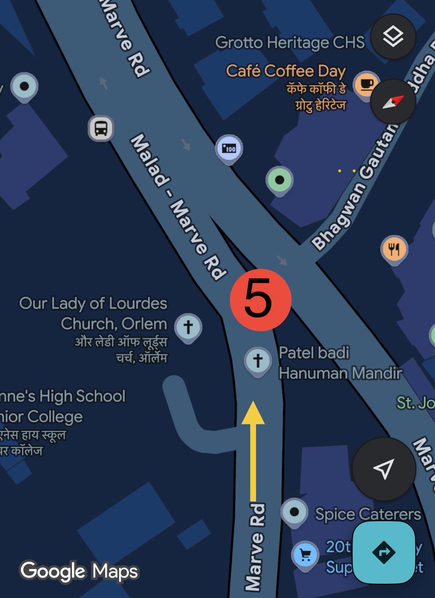 SaferRoadsSquad's tweet image. @MTPHereToHelp @CPMumbaiPolice @mybmcInfra @mybmcWardPN Urgent action needed to stop wrong-side driving arnd Orlem, Malad West. Attached photos highlight 7 vulnerable spots. Request monitoring, road direction markers &amp;amp; no-entry signs. Act now for safer roads! #fileFIR @Malad_PS