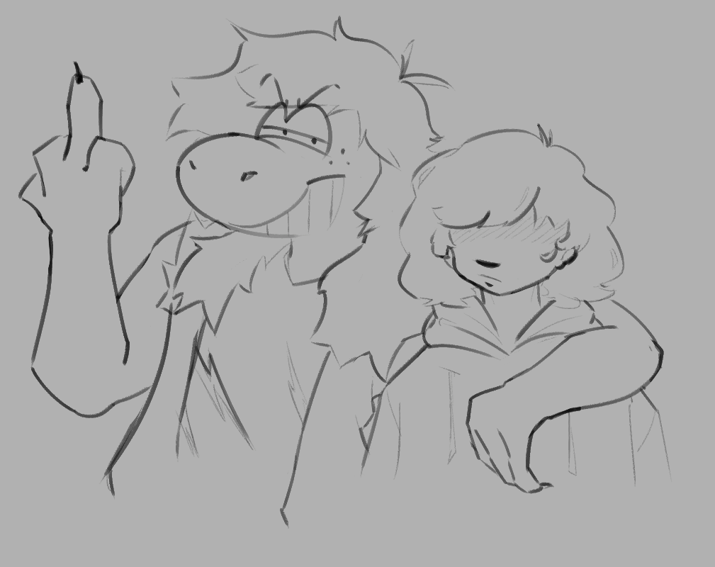 ThatBeardedBear's tweet photo. Susie &amp; Kris doodles https://t.co/h2l0HgNiPn