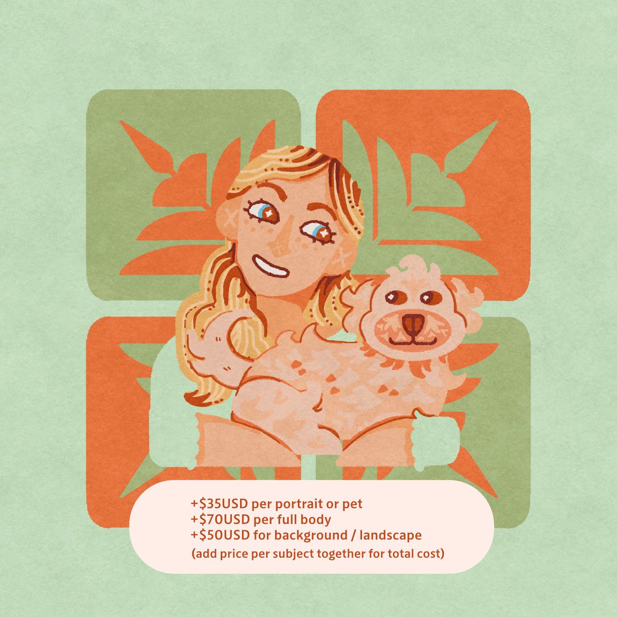 flyerswitch's tweet photo. Heyo! I’m opening a summer batch of commissions with five slots open — per portrait / pet is +$35USD, per full body is +$70USD and background is +$50USD! If interested, DM me or email me at esmioraa@gmail.com :) First come serve! 

Sharing as always is appreciated <3 https://t.co/n2Jyb04YEu