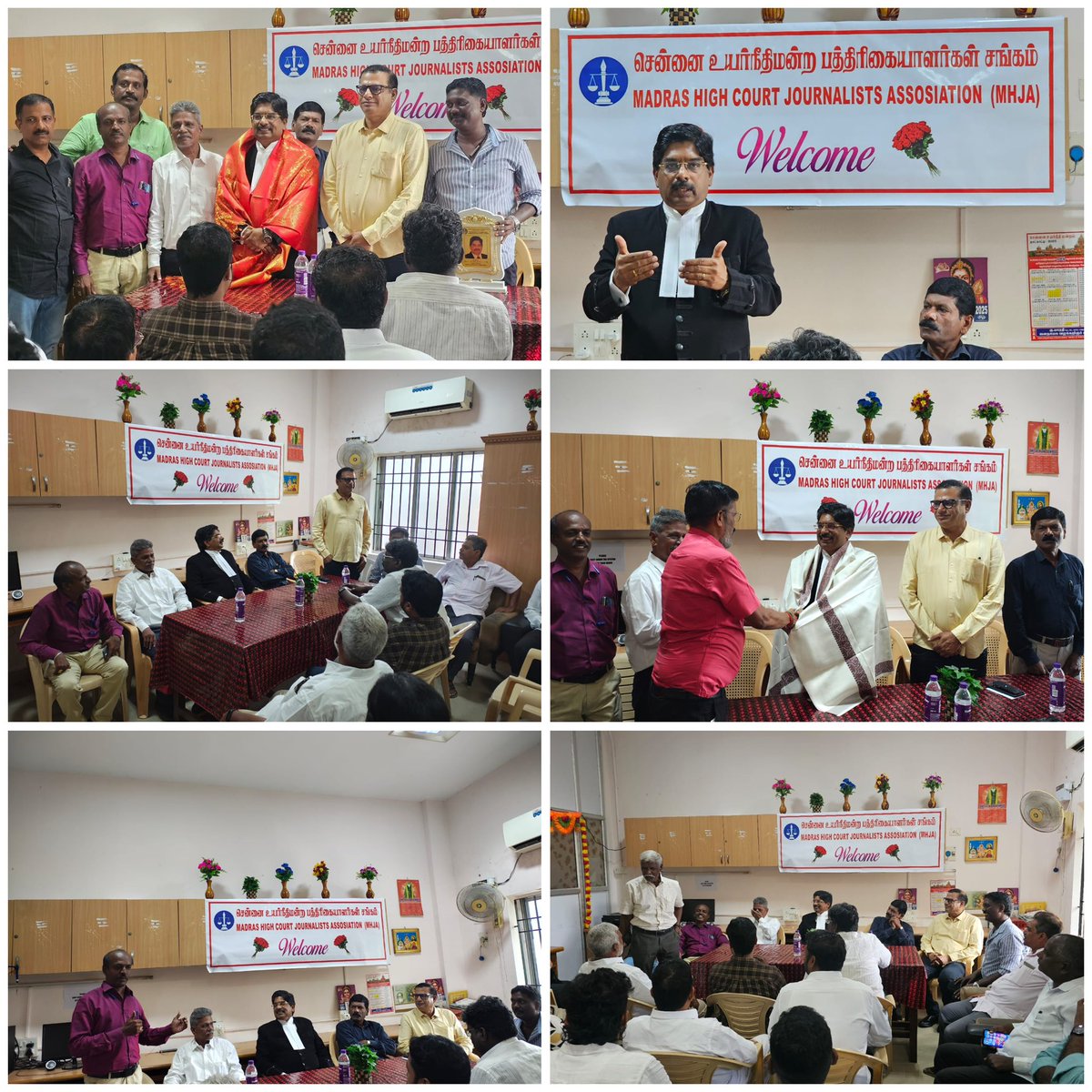 PWilsonDMK's tweet photo. Today, the Madras High Court Journalists Association felicitated me for my renomination to the Rajya Sabha. Since I began practising in High court in 1989, I have maintained a strong relationship with journalists, who have provided tremendous support to me both inside and outside the High Court.
#madrashc