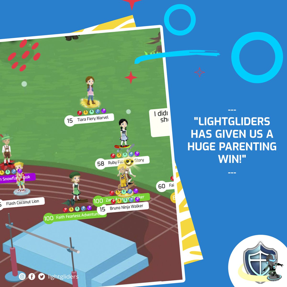 Lightgliders's tweet photo. Lightgliders isn’t just a game—it’s a purposeful adventure where kids learn and practice their faith in a world designed just for them! 🌈 Join us as we inspire the next generation to shine their light brightly! 💡✨ #Lightgliders #FaithInAction #ChristianKids #PositiveScreenTime https://t.co/U4T3mL9JR7